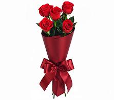 Букет 5 Красных роз Эдлесс Лав в Солдатской