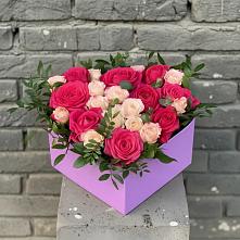 Цветочная композиция из Розы в коробке в Солдатской