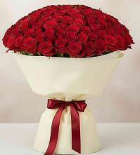 Букет 101 Красная роза Милано #REPLACE_PRED# Солдатской