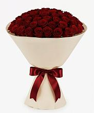 Букет 101 Бордовая роза Блэк Бакарра #REPLACE_PRED# Солдатской