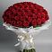 Букет 101 Красная роза Блэк Мэджик в Солдатской