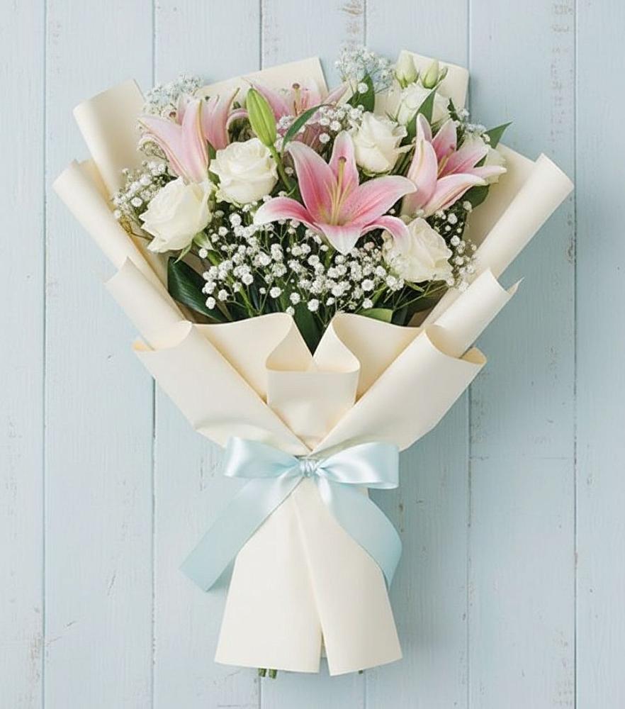 Букет цветов из: Лилии в Солдатской