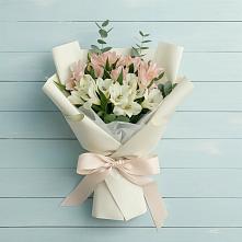 Букет цветов из:  Альстромерии в Солдатской