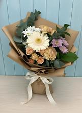 Букет цветов из:  Герберы и Хризантемы в Солдатской