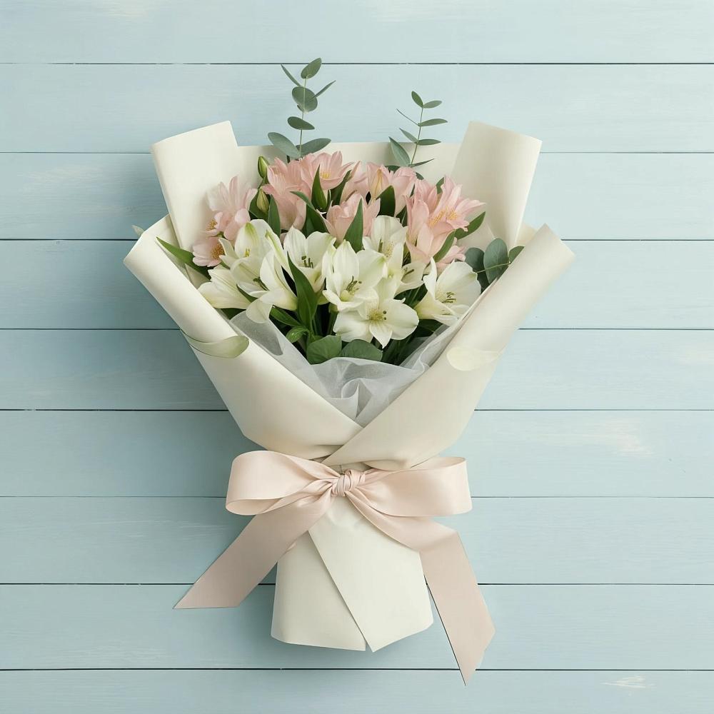 Букет цветов из: Альстромерии в Солдатской