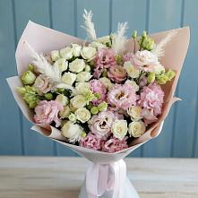 Букет цветов из:  Альстромерии и Розы в Солдатской