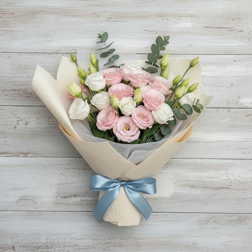 Букет цветов из: Лизиантусы в Солдатской